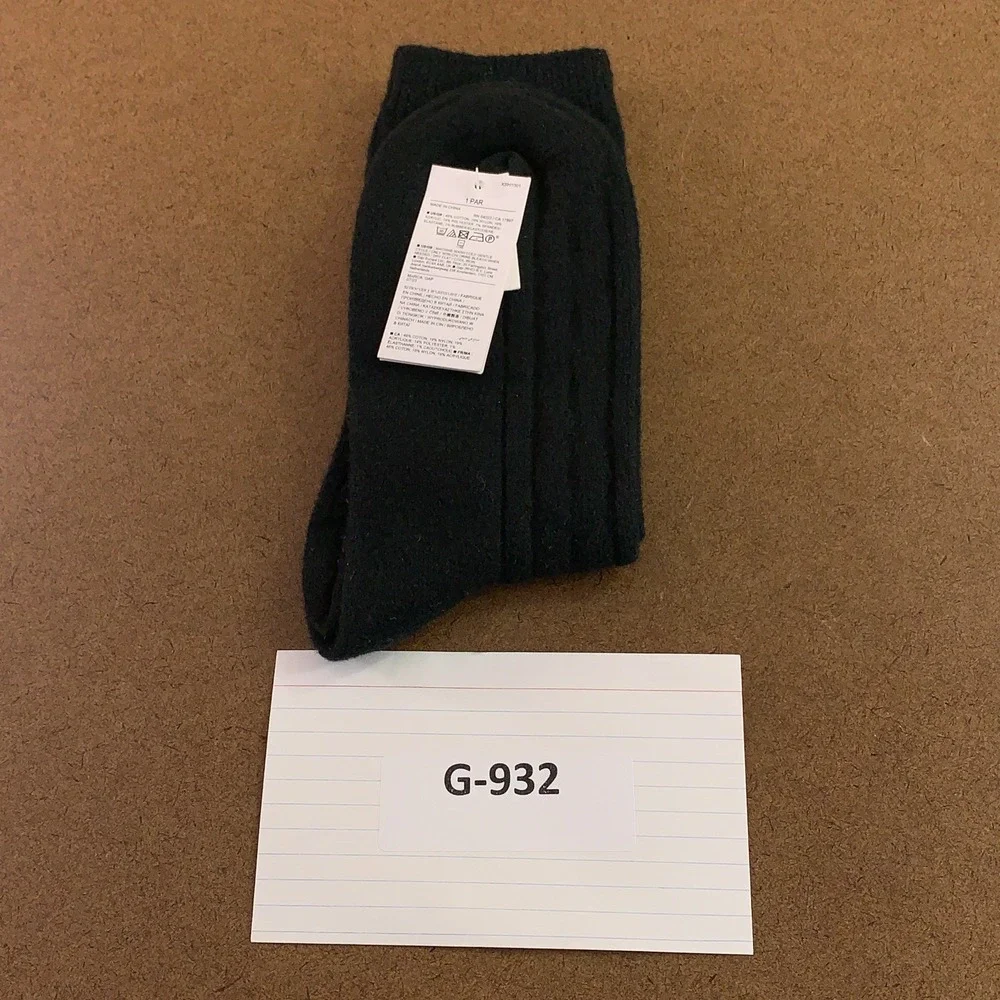 Gap Womens One Size Black CashSoft Cold Weather Crew Socks 1 Pair‎ NWT